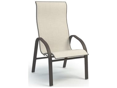 Homecrest Stella Sling Aluminum High Back Dining Arm Chair HC7A379