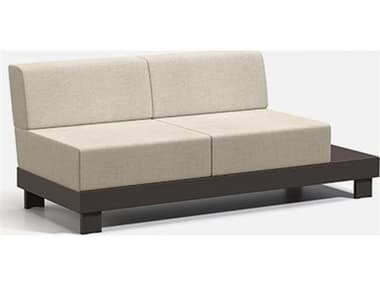 Homecrest Urban Cushion Aluminum Left Table Loveseat HC8342L