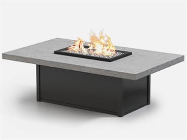 Homecrest Concrete Aluminum 60''W x 36''D Rectangular Fire Pit Table Top HC893660XCTTT