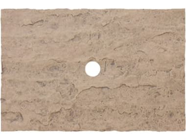 Homecrest Sandstone Faux 36''Wx 24''D Rectangular Top with Umbrella Hole HCC2436XSSWH