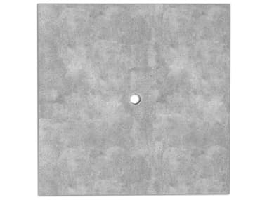 Homecrest Concrete Faux Stone 36'' Wide Square Table Top with Umbrella Hole HCC3636SCT