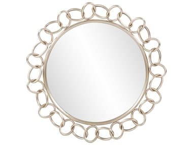 Howard Elliott Cambridge Champagne Round Wall Mirror HE11282