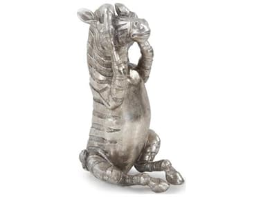 Howard Elliott Antiqued Silver Zuri the Zebra (See No Evil) Sculpture HE12319