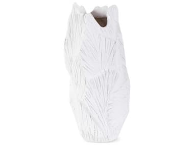 Howard Elliott Abstract Elm Textured Matte White Vase HE12341