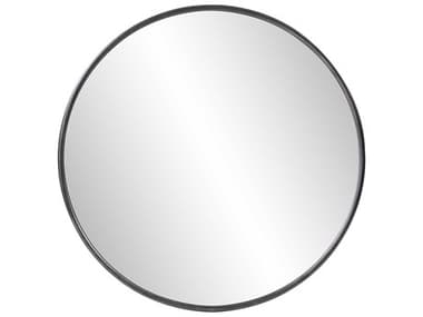 Howard Elliott Pure Black Round Wall Mirror HE13407