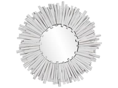 Howard Elliott Durango White Sunburst Wall Mirror HE14341