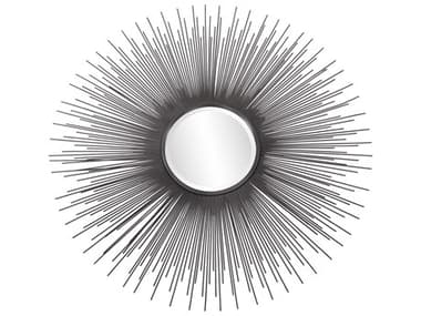 Howard Elliott Helios Graphite Sunburst Wall Mirror HE170005