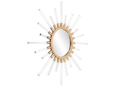 Howard Elliott Nimbus Gold Clear Sunburst Wall Mirror HE170014