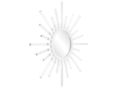 Howard Elliott Nimbus White Clear Sunburst Wall Mirror HE170015