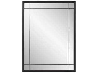 Howard Elliott Chiverny Matte Black Rectangular Wall Mirror HE170020