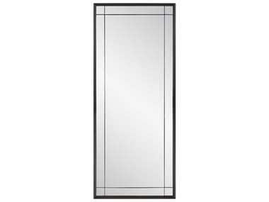 Howard Elliott Chiverny Matte Black Rectangular Wall Mirror HE170021