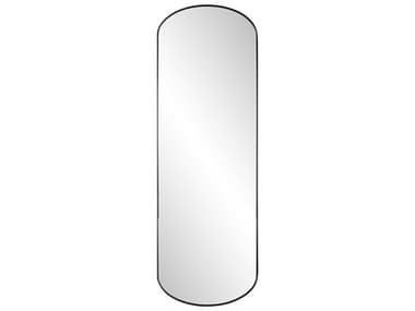 Howard Elliott Van Buren Matte Black Oval Wall Mirror HE170023