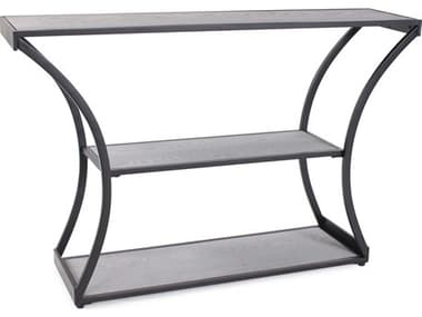 Howard Elliott Collins Rectangular Wood Black Gray Console Table HE170050