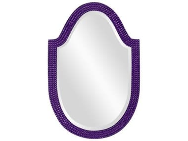 Howard Elliott Lancelot Glossy Royal Purple 21''W x 33''H Wall Mirror HE2125RP
