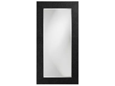 Howard Elliott Lancelot Glossy Black 30''W x 60''H Rectangular Wall Mirror HE2142BL