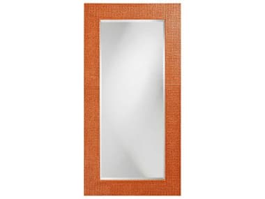 Howard Elliott Lancelot Glossy Orange 30''W x 60''H Rectangular Wall Mirror HE2142O
