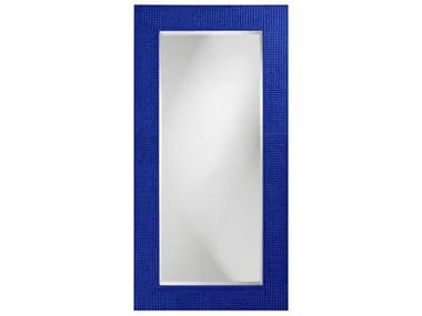 Howard Elliott Lancelot Glossy Royal Blue 30''W x 60''H Rectangular Wall Mirror HE2142RB