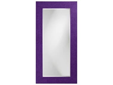 Howard Elliott Lancelot Glossy Royal Purple 30''W x 60''H Rectangular Wall Mirror HE2142RP