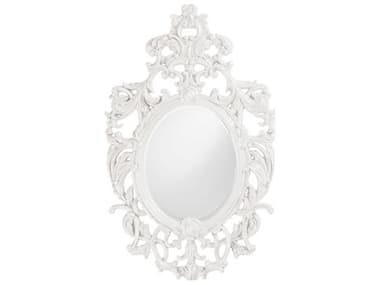 Howard Elliott Dorsiere Glossy White 31''W x 50''H Wall Mirror HE2146W