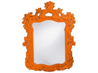 Howard Elliott Turner Glossy Orange 42''W x 56''H Wall Mirror HE2147O