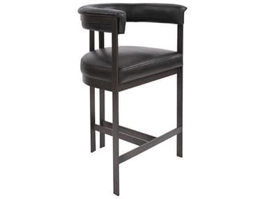 Howard Elliott Carson Dark Bronze Leather Counter Stool HE27002