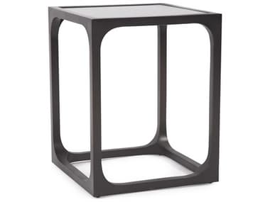 Howard Elliott Roma Square Granite Graphite End Table HE27024