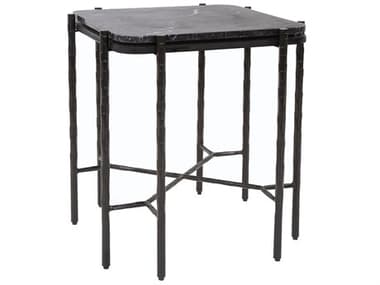 Howard Elliott Myatt Square Marble Graphite End Table HE27028