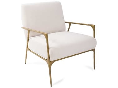 Howard Elliott Stanton White Fabric Accent Chair HE27036