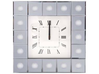 Howard Elliott Grigio Mirrored Wall Clock HE29053