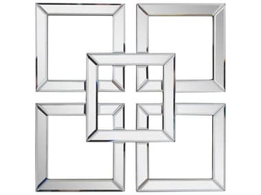 Howard Elliott Landia Clear Square Wall Mirror HE29095