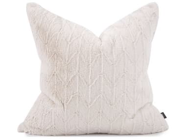 Howard Elliott Faux Fur Angora Natural 24'' x 24'' Pillow HE31092