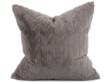 Howard Elliott Faux Fur Angora Stone 24" x 24" Pillow HE31093