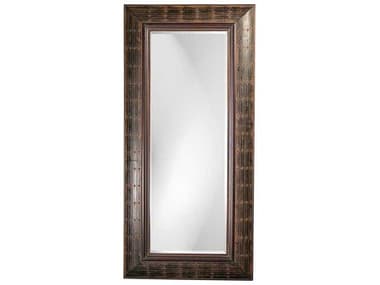 Howard Elliott Pamela French Brown Rectangular Wall Mirror HE33017