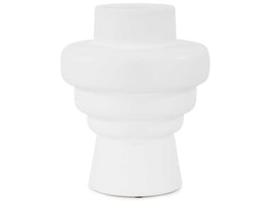 Howard Elliott Zopol Matte White Vase HE34247