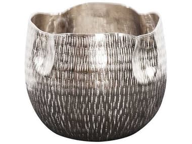 Howard Elliott Textured Silver Pinch Pot Votive Holder HE35171