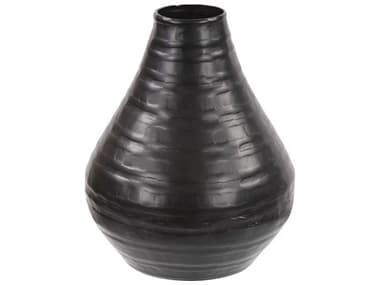 Howard Elliott Chiseled Black Bell Vase HE35209