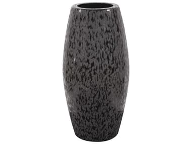 Howard Elliott Chiseled Black Cylinder Vase HE35224