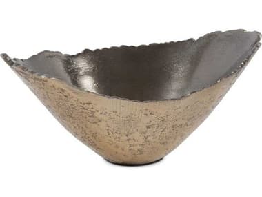 Howard Elliott Baniff Bronze Jagged Edged Deep Decorative Bowl HE35315