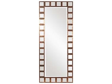 Howard Elliott Magnus Copper Trim 37''W x 85''H Rectangular Wall Mirror HE37146