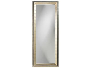 Howard Elliott Detroit Silver Leaf 32''W x 80''H Rectangular Floor Mirror HE43012
