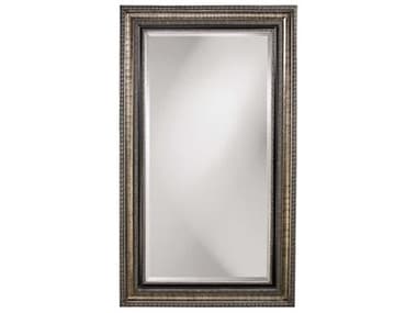 Howard Elliott Texan Silver Leaf 51''W x 87''H Rectangular Floor Mirror HE43013