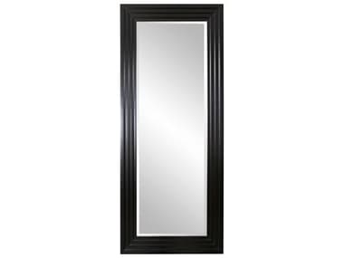Howard Elliott Delano Glossy Black 34''W x 82''H Rectangular Wall Mirror HE43057BL