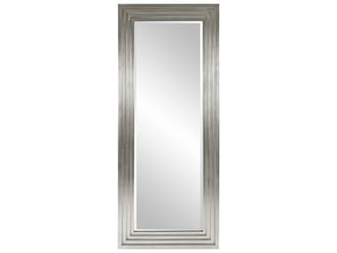 Howard Elliott Delano Glossy Nickel 34''W x 82''H Rectangular Wall Mirror HE43057N