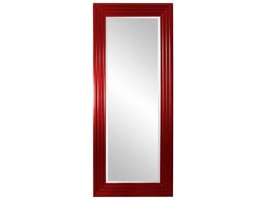 Howard Elliott Delano Glossy Red 34''W x 82''H Rectangular Wall Mirror HE43057R