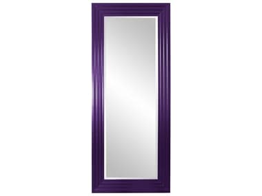 Howard Elliott Delano Glossy Royal Purple 34''W x 82''H Rectangular Wall Mirror HE43057RP