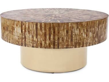 Howard Elliott Venchi Round Amber Coffee Table HE45023