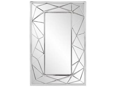 Howard Elliott Mirax Silver 24''W x 36''H Rectangular Wall Mirror HE48091