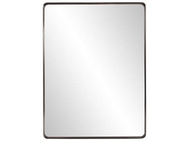 Howard Elliott Steele Brass Rectangular Wall Mirror HE48101