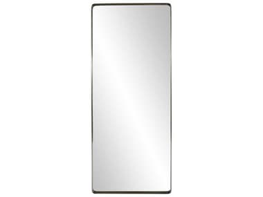 Howard Elliott Steele Oversize Brass Rectangular Wall Mirror HE48104