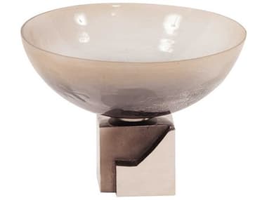 Howard Elliott Ombre Glass On Silver Base Decorative Bowl HE51331